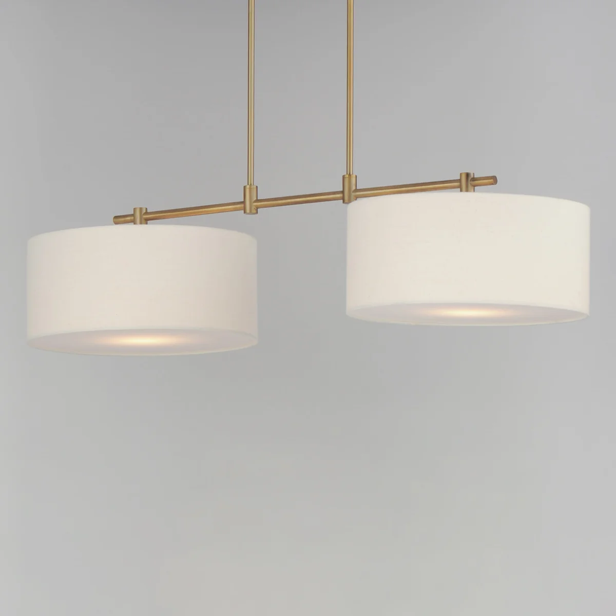 Bongo 2-Light Pendant, Natural Aged Brass, Oil Rubbed Bronze or Satin Nickel Finish - Image 2