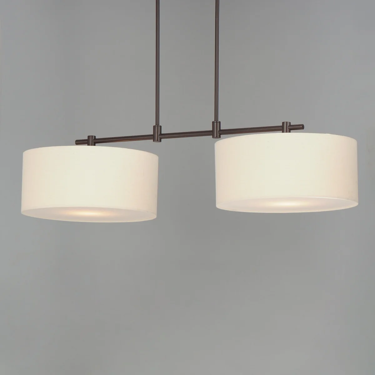 Bongo 2-Light Pendant, Natural Aged Brass, Oil Rubbed Bronze or Satin Nickel Finish - Image 5