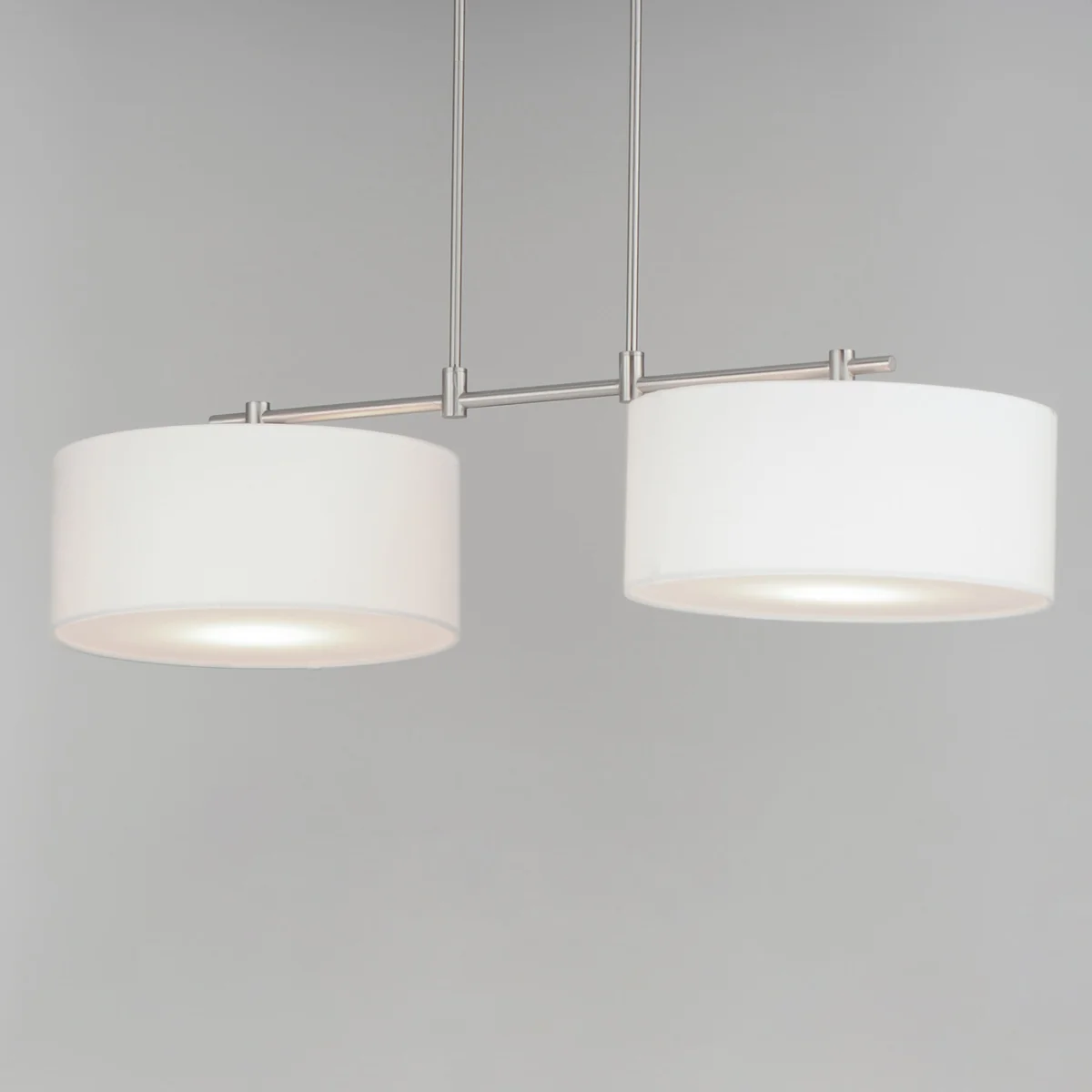 Bongo 2-Light Pendant, Natural Aged Brass, Oil Rubbed Bronze or Satin Nickel Finish - Image 8