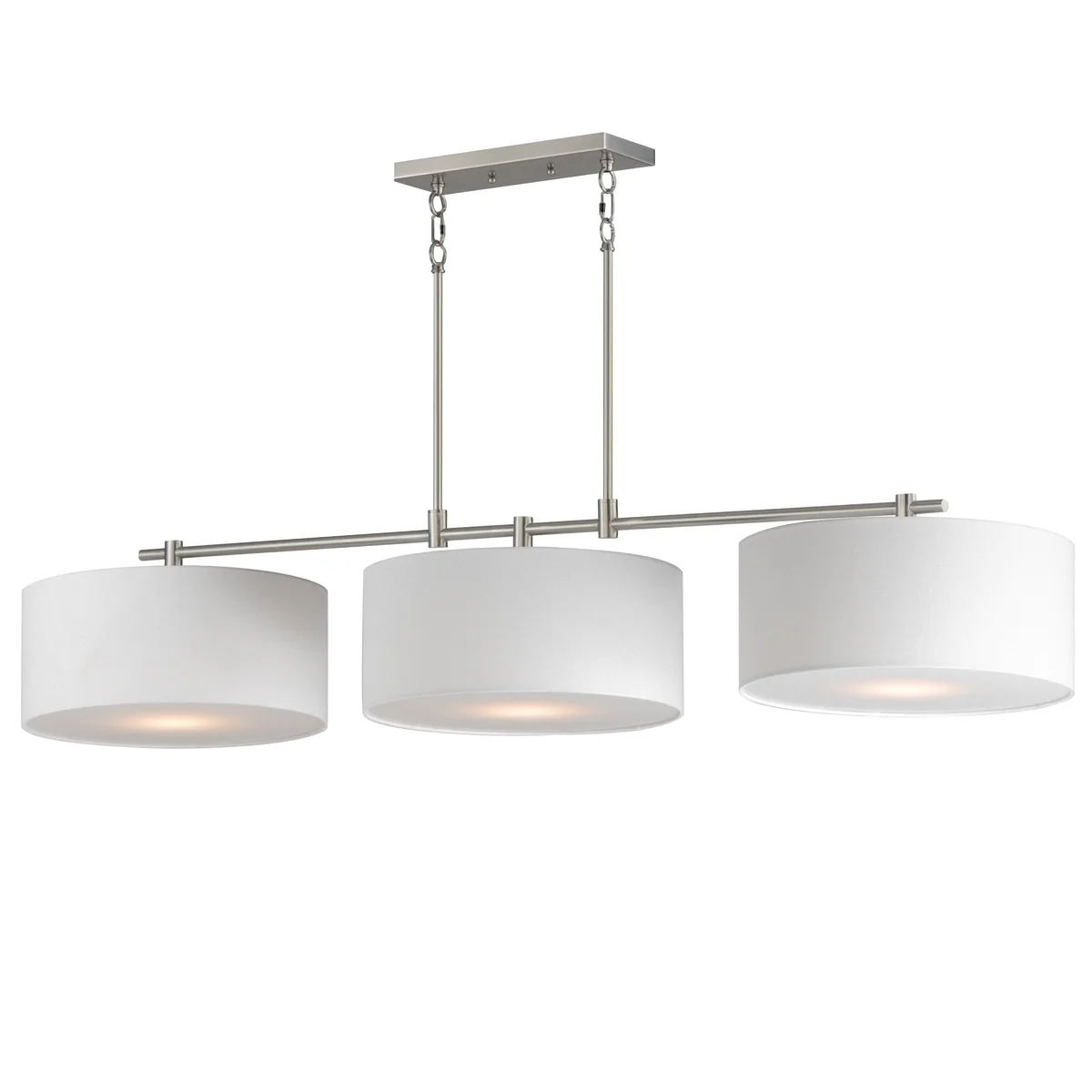 Bongo 3-Light Pendant, Natural Aged Brass, Oil Rubbed Bronze or Satin Nickel Finish - Image 11