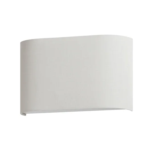 Prime 13" Wide LED Wall Sconce, 680 lumens, 10W, 3000K CCT, 120-277V, White Linen, Oatmeal, Black Organza or Grass Cloth Finish - Image 3