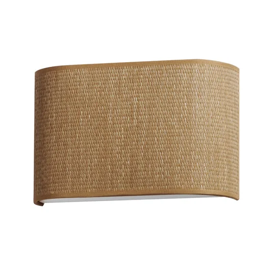 Prime 13" Wide LED Wall Sconce, 680 lumens, 10W, 3000K CCT, 120-277V, White Linen, Oatmeal, Black Organza or Grass Cloth Finish - Image 7