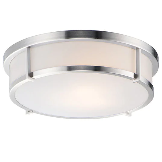 17" LED 3 Light Flush Mount , 120W, 120V, Available in Black, Satin Brass, or Satin Nickel - Image 5