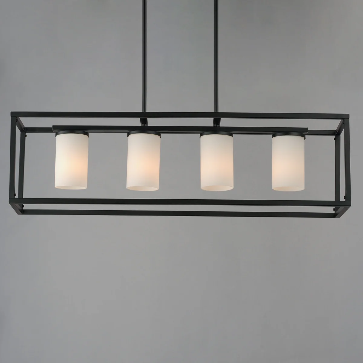 Lateral 4-Light Linear Pendant, Black or Satin Nickel - Image 4