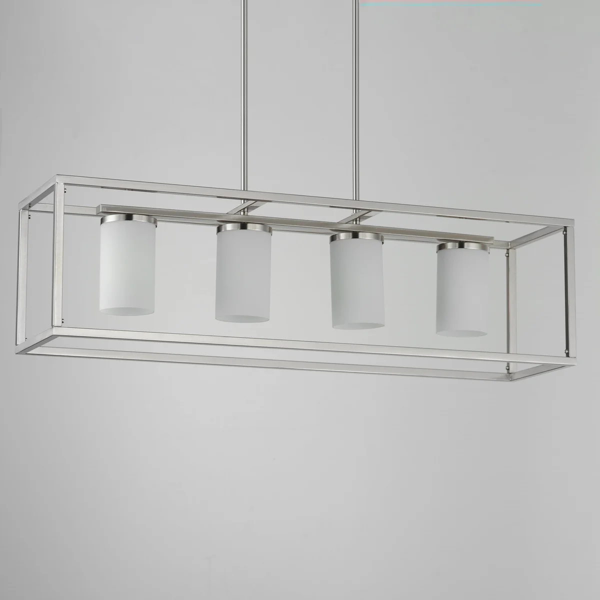 Lateral 4-Light Linear Pendant, Black or Satin Nickel - Image 6
