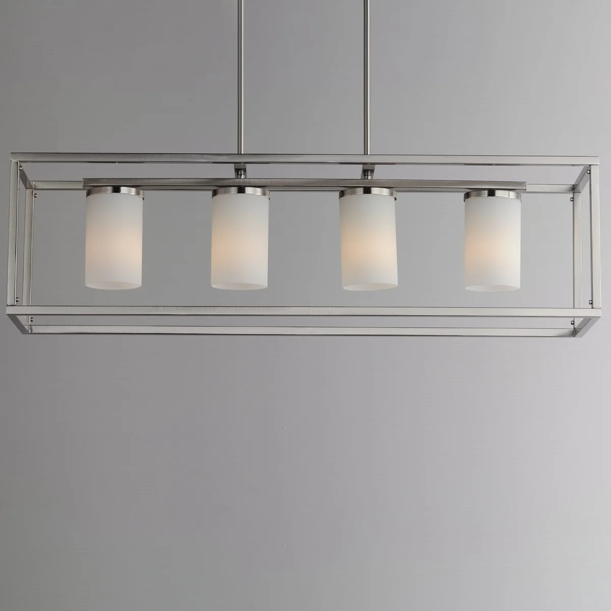 Lateral 4-Light Linear Pendant, Black or Satin Nickel - Image 7