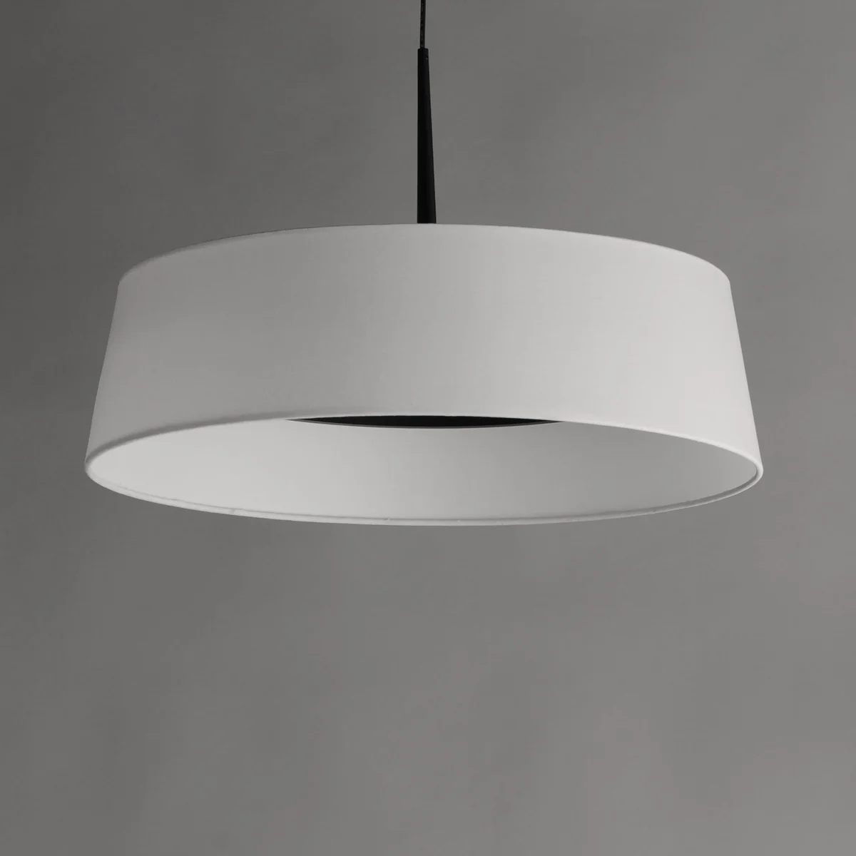 Paramount 21" LED Pendant, Natural Aged Brass or Black - Image 10