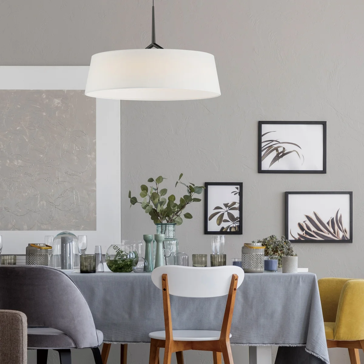 Paramount 21" LED Pendant, Natural Aged Brass or Black - Image 2