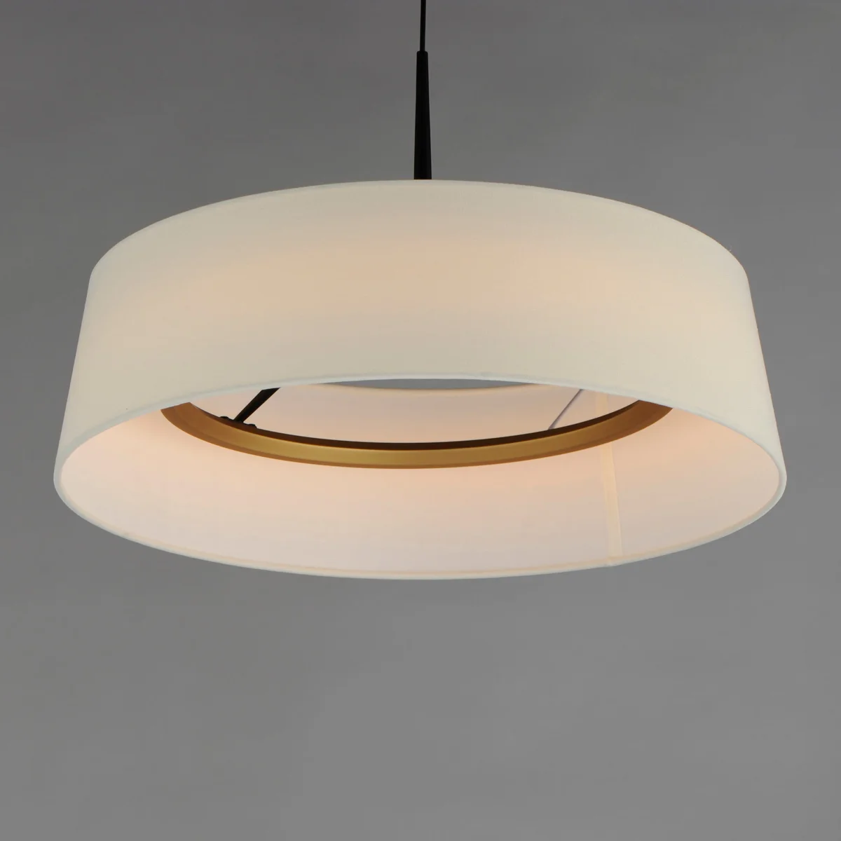 Paramount 21" LED Pendant, Natural Aged Brass or Black - Image 5