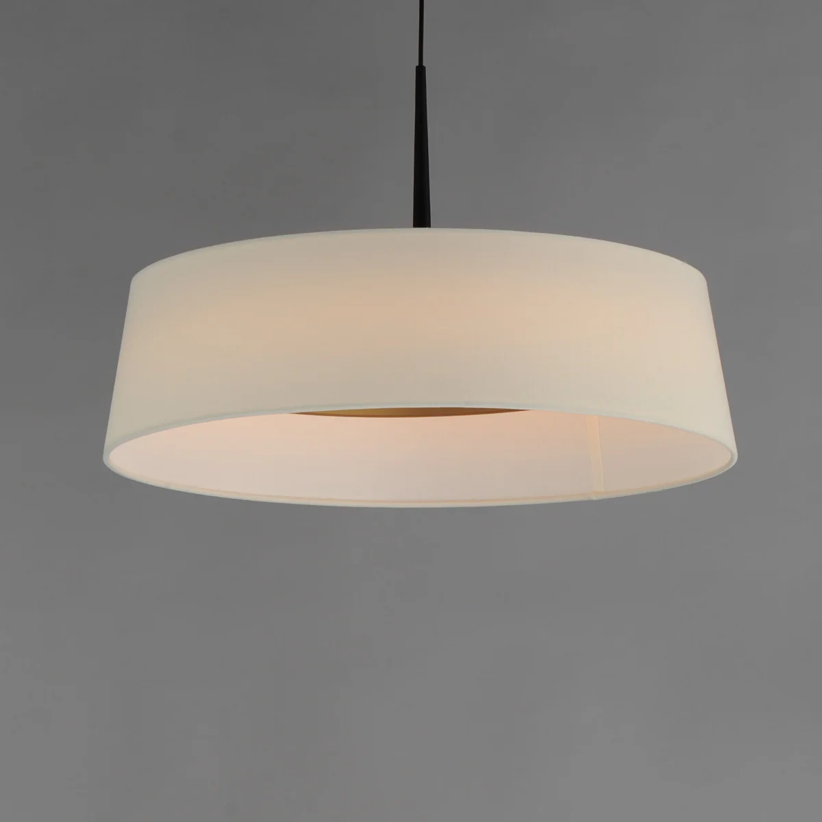 Paramount 21" LED Pendant, Natural Aged Brass or Black - Image 6