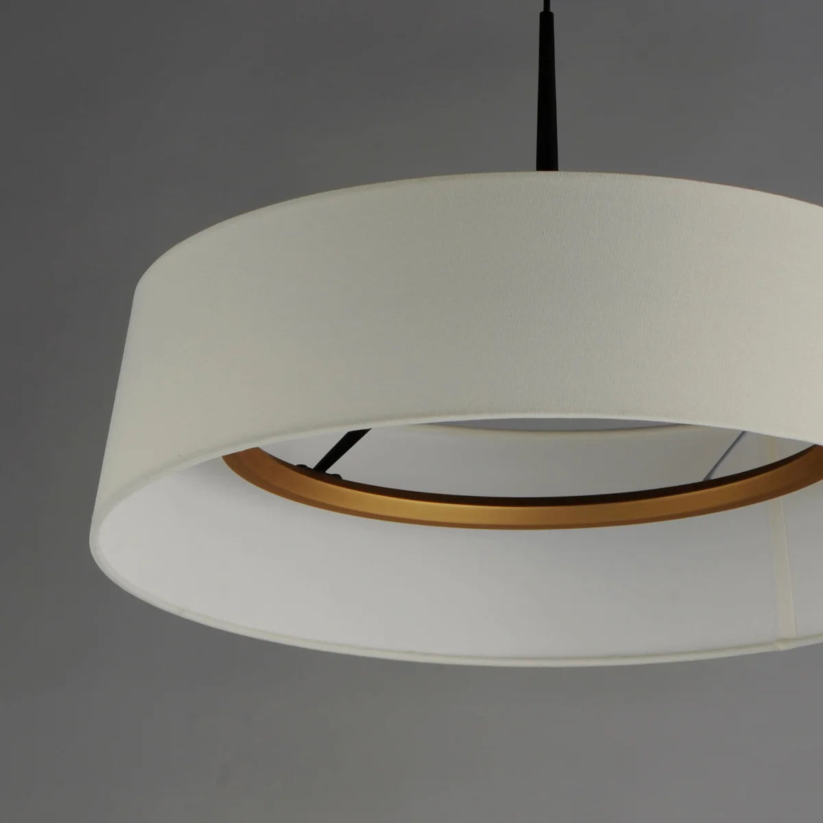 Paramount 21" LED Pendant, Natural Aged Brass or Black - Image 7
