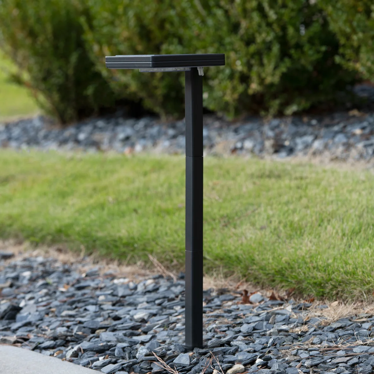 Contemporary Square Solar Path Light - Black 2 PK - Image 3