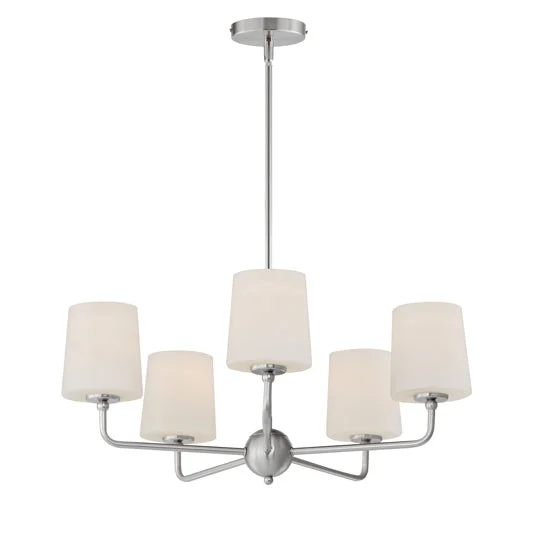 Bristol 5-Light Chandelier (Available in Anthracite, Satin Brass, or Satin Nickel) - Image 3