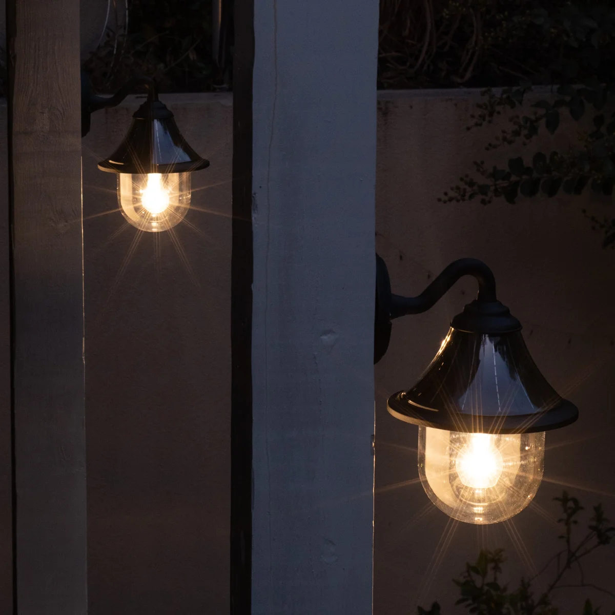 Orion 1-Light Solar Outdoor Wall Sconce, 150 Lumens, 4W, 3.2V, 2700K, Black Finish - Image 7