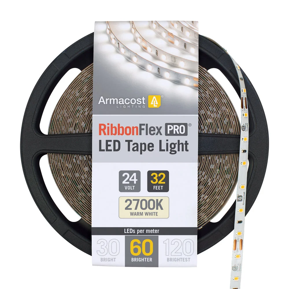 RibbonFlex Pro 24V White LED Strip Light Tape 60 LED/m, 16ft or 32 ft, 2700K, 3000K, or 4000K - Image 9
