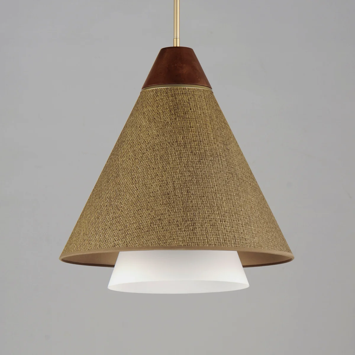 Sumatra 20" Pendant, Natural Aged Brass - Image 2