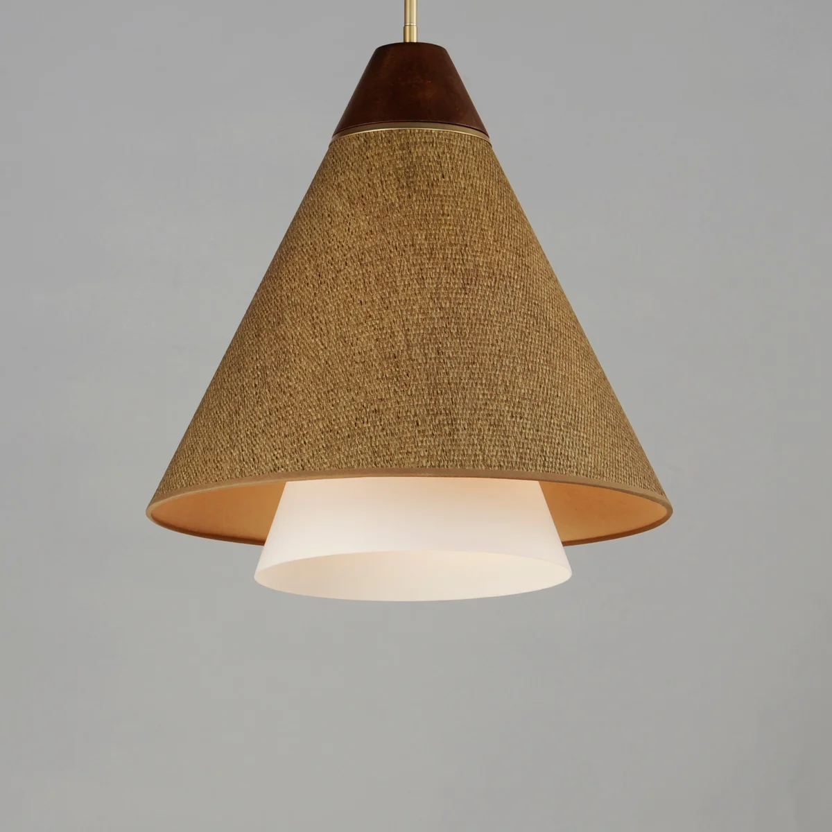 Sumatra 20" Pendant, Natural Aged Brass - Image 3