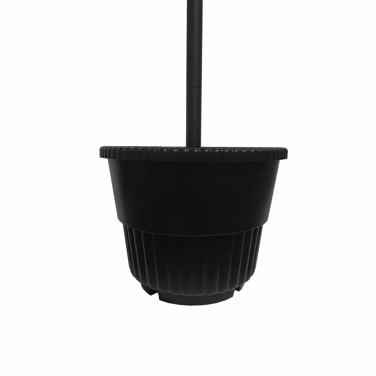 Triple Head Solar LED Lamp and Post Set with Round Planter, 90 Lumens, 2700K CCT - Image 4