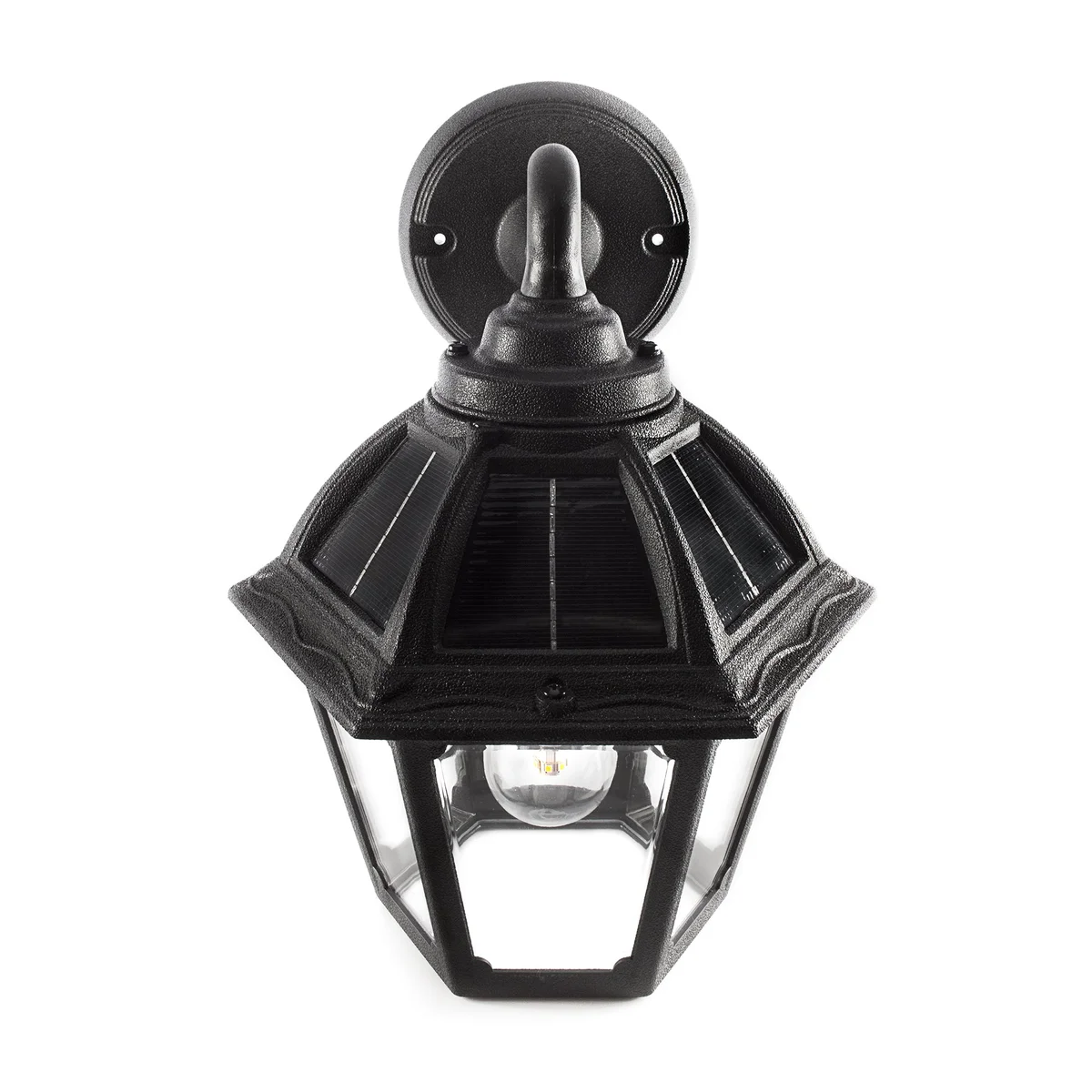 LED Polaris Solar Wall Light, 130 Lumens, 4.2W, 2700K, Black Finish - Image 4