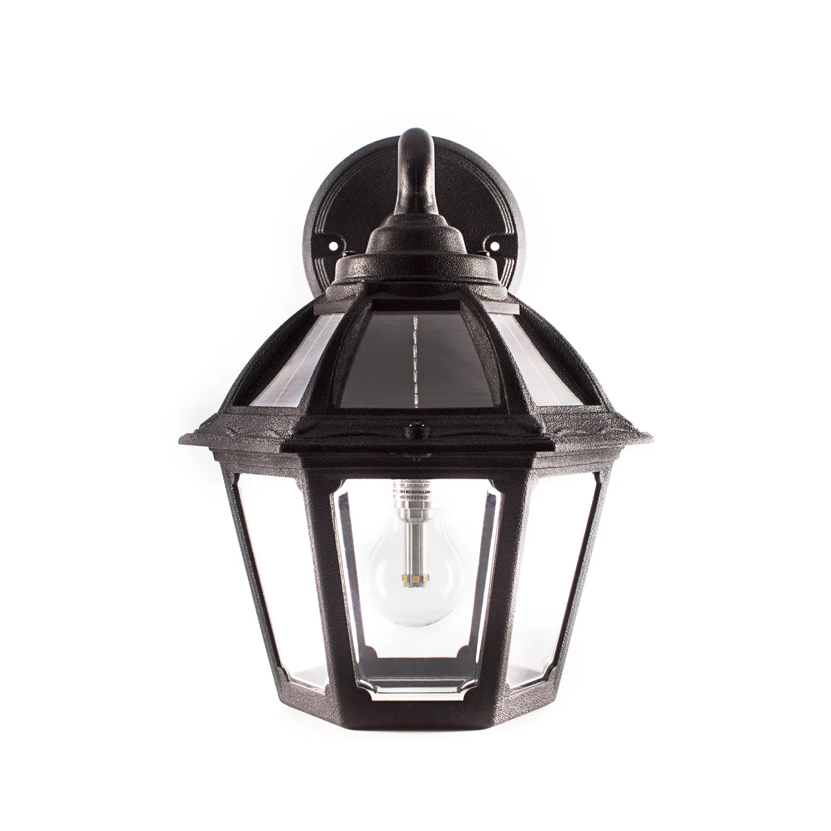 LED Polaris Solar Wall Light, 130 Lumens, 4.2W, 2700K, Black Finish - Image 6