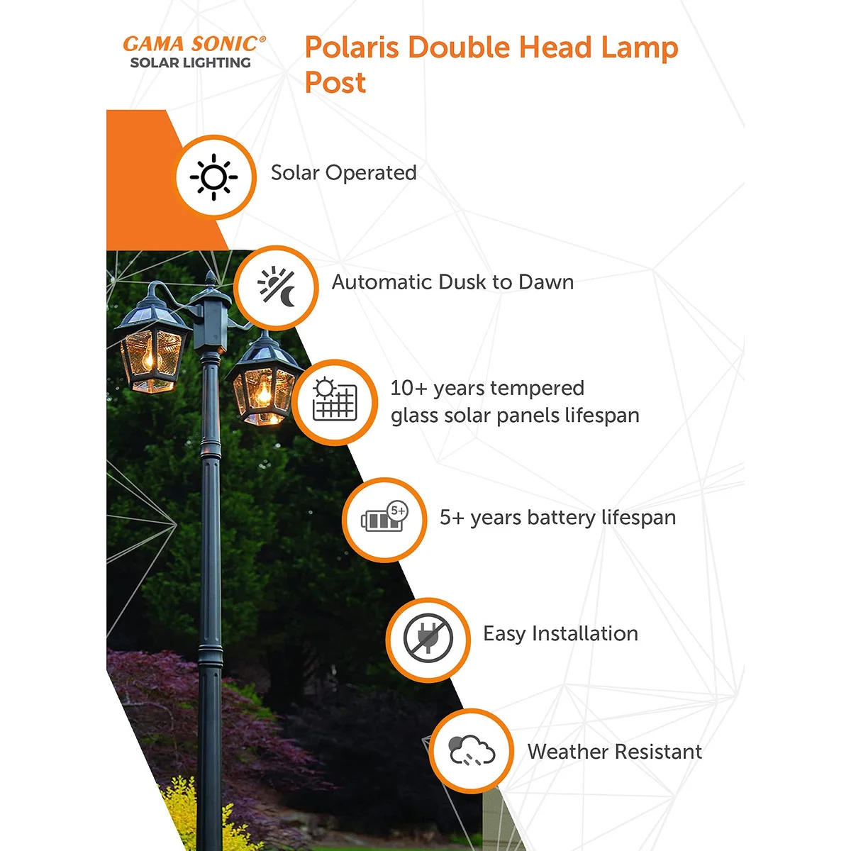 Polaris Double Head Lamp Post - Image 2