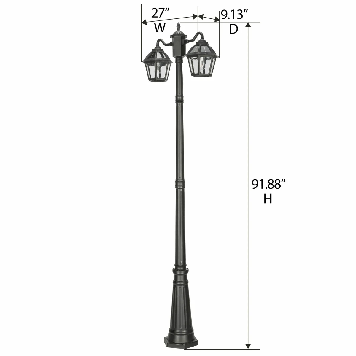 Polaris Double Head Lamp Post - Image 4