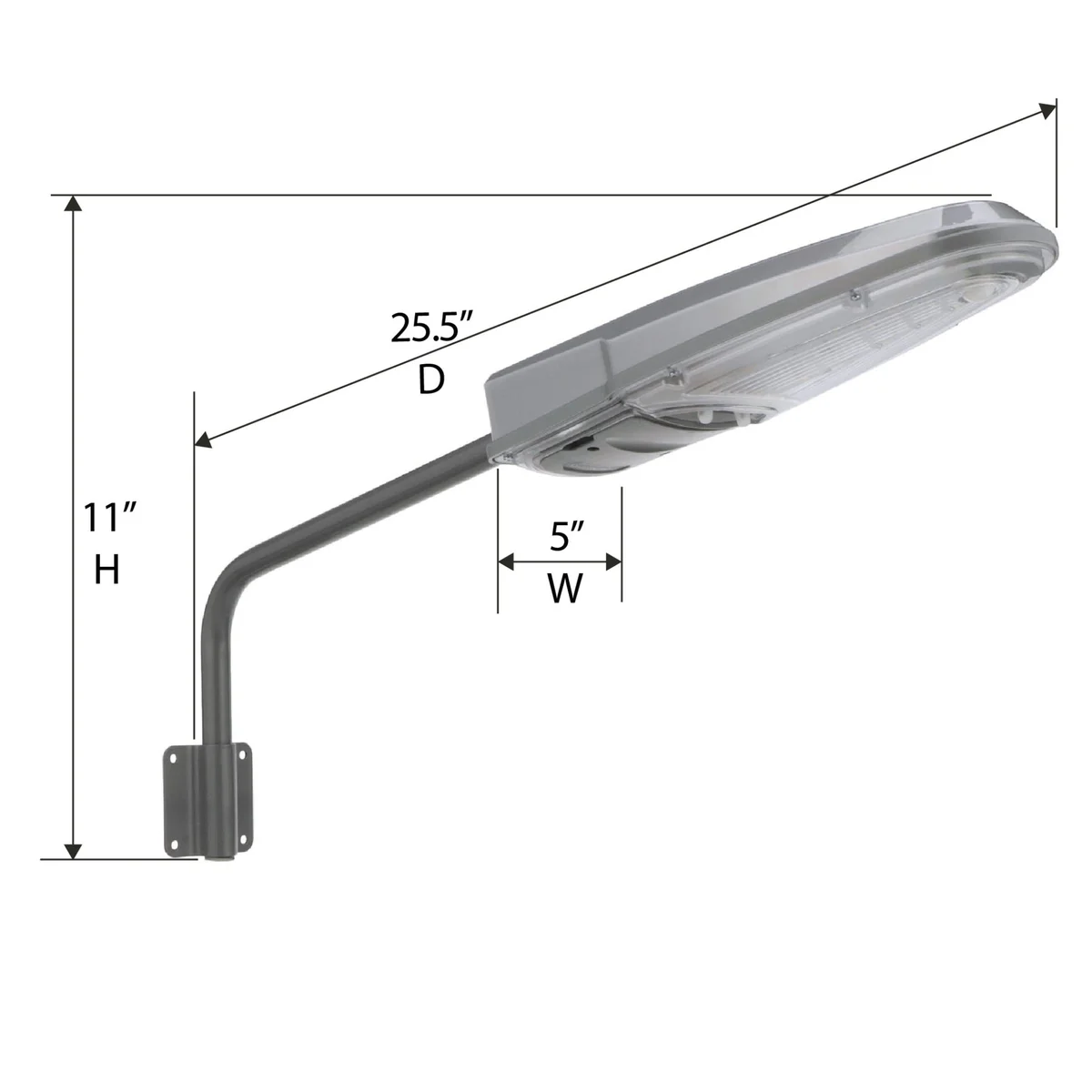 Solar Yard Light w/ 2 Mounting Options, Mounting Arm or Direct to Wall, 1 PK or 2 PK - Image 7