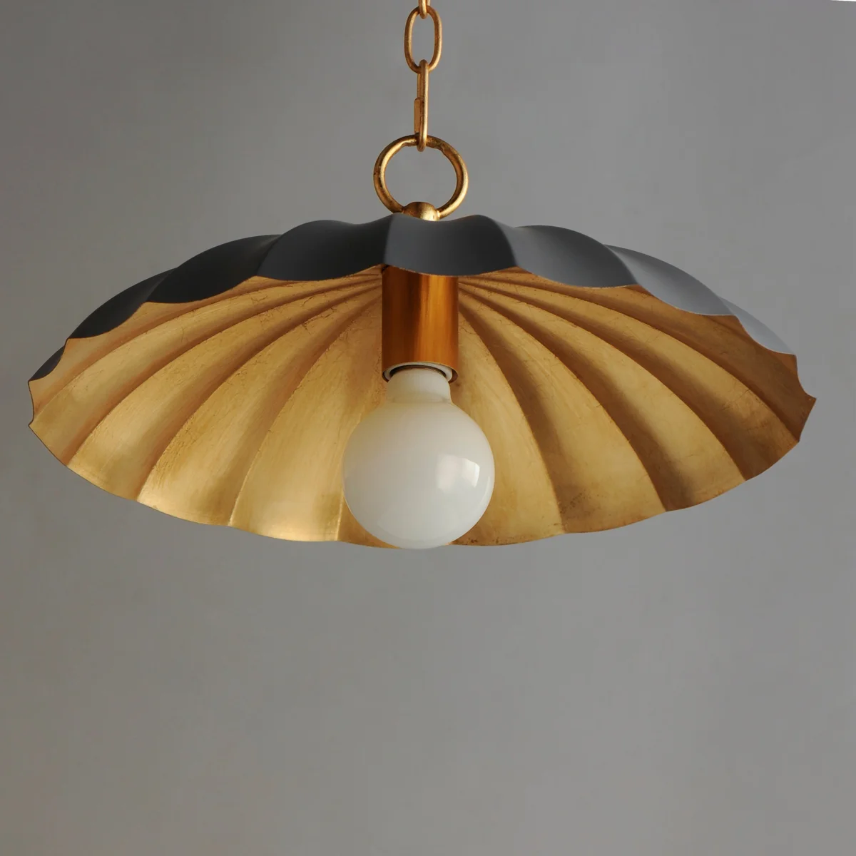 Primrose 1-Light Pendant, Black, Dark Grey or Matte White - Image 12