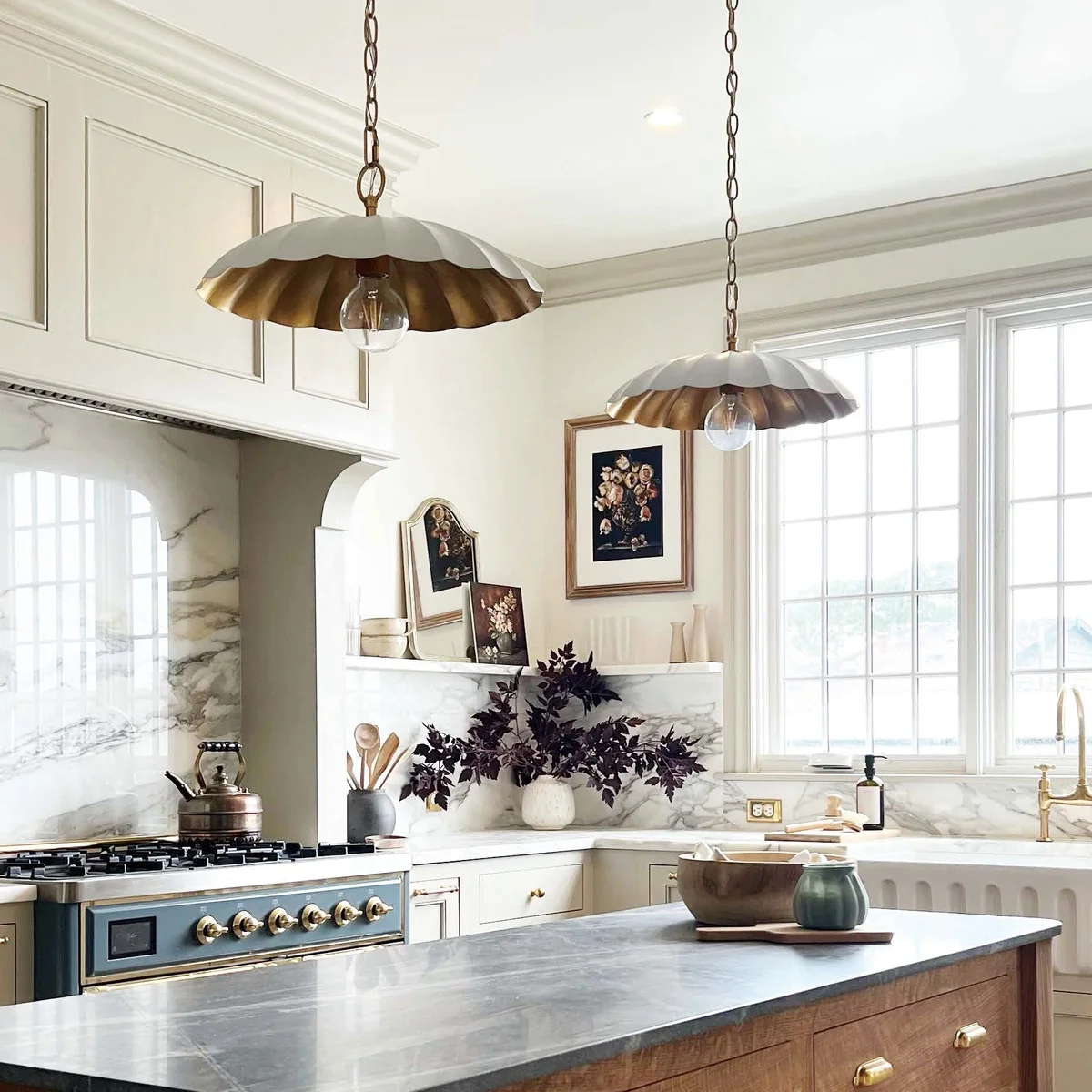Primrose 1-Light Pendant, Black, Dark Grey or Matte White - Image 2