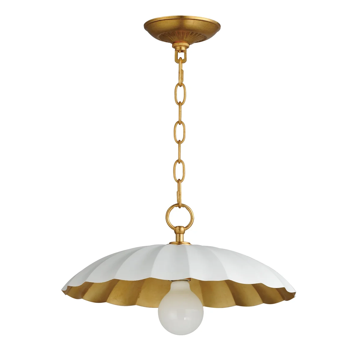 Primrose 1-Light Pendant, Black, Dark Grey or Matte White - Image 4