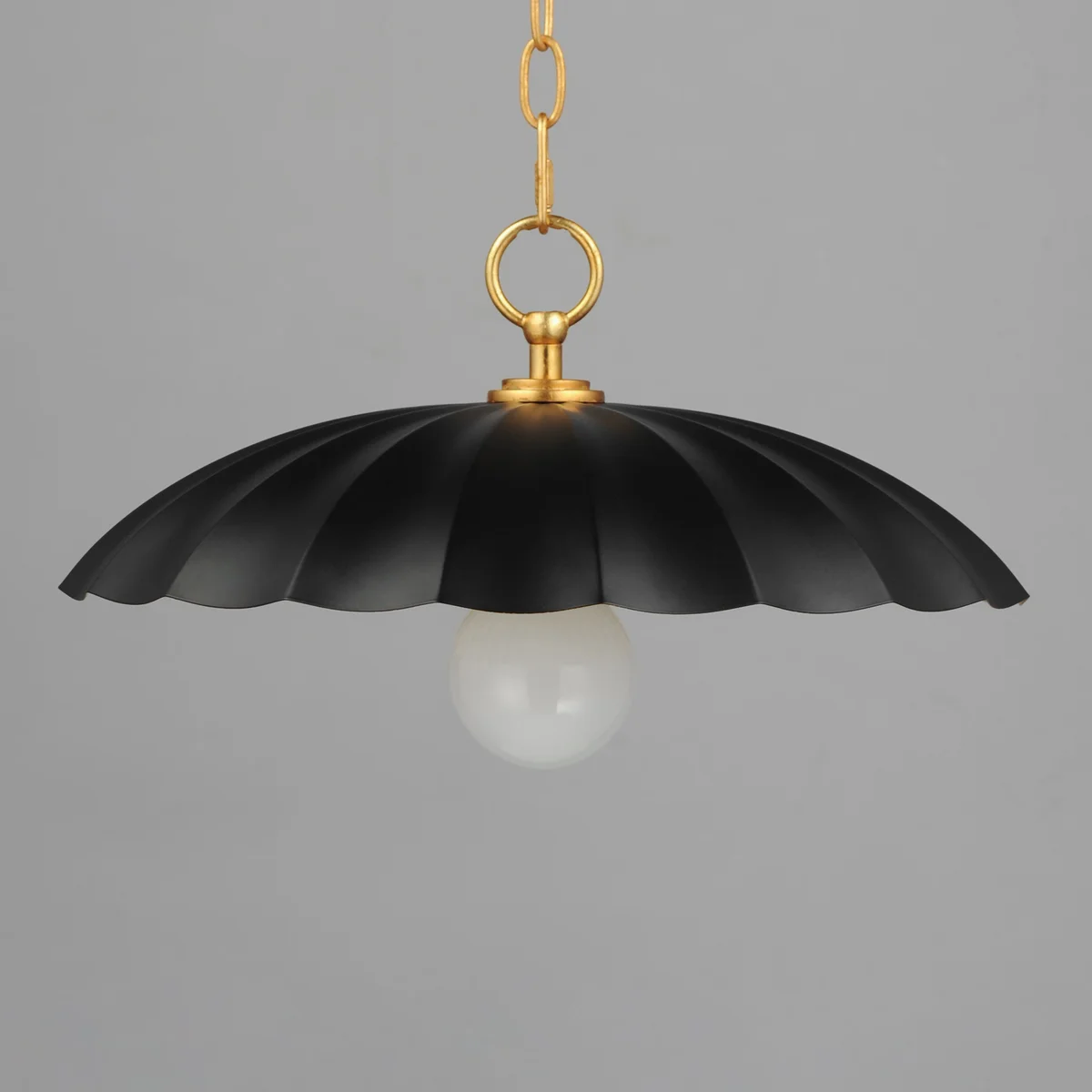 Primrose 1-Light Pendant, Black, Dark Grey or Matte White - Image 5