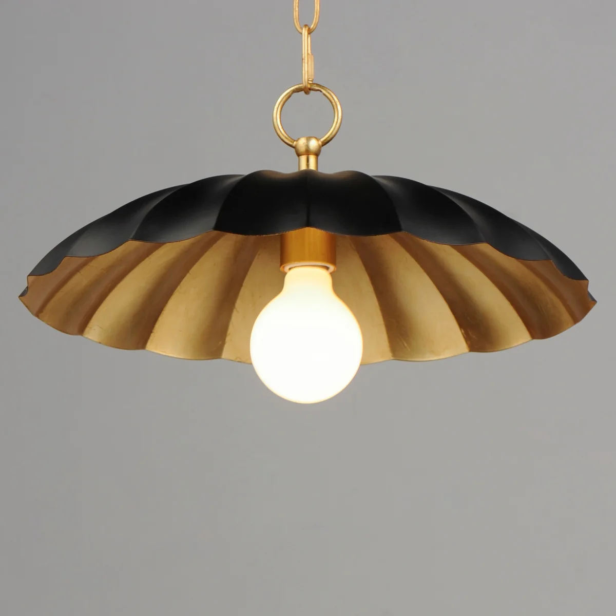 Primrose 1-Light Pendant, Black, Dark Grey or Matte White - Image 6