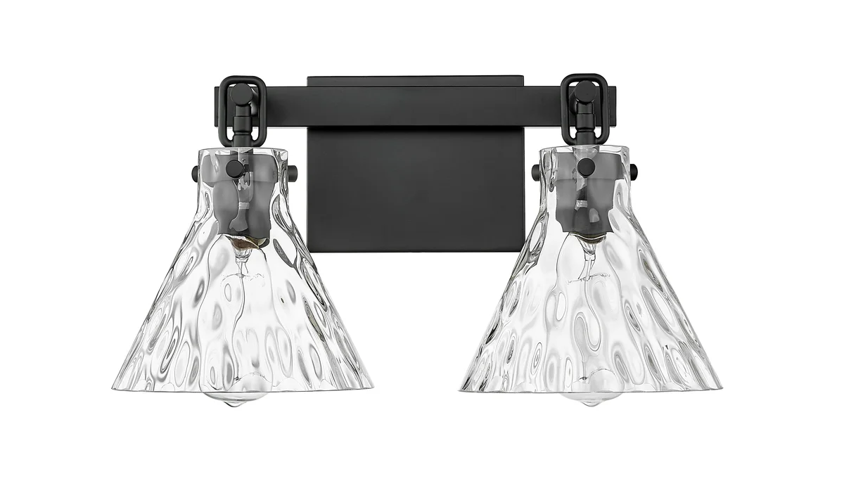 Vanity Light, Barlon Collection, Polished Nickel or Matte Black - Image 2