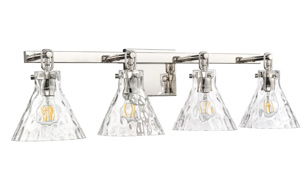 Barlon 34.75" 4-Light Vanity - Matte Black, Polished Nickel, or Vintage Brass - Image 2