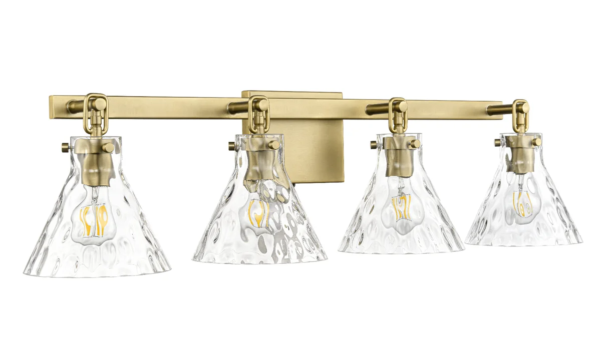 Barlon 34.75" 4-Light Vanity - Matte Black, Polished Nickel, or Vintage Brass - Image 3