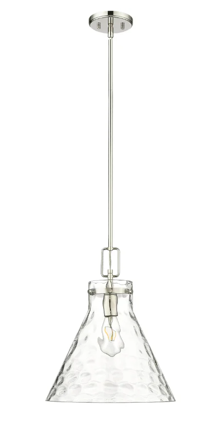 Barlon 1-Light Pendant light Matte Black, Modern Gold or Polished Nickel Barlon Collection - Image 3