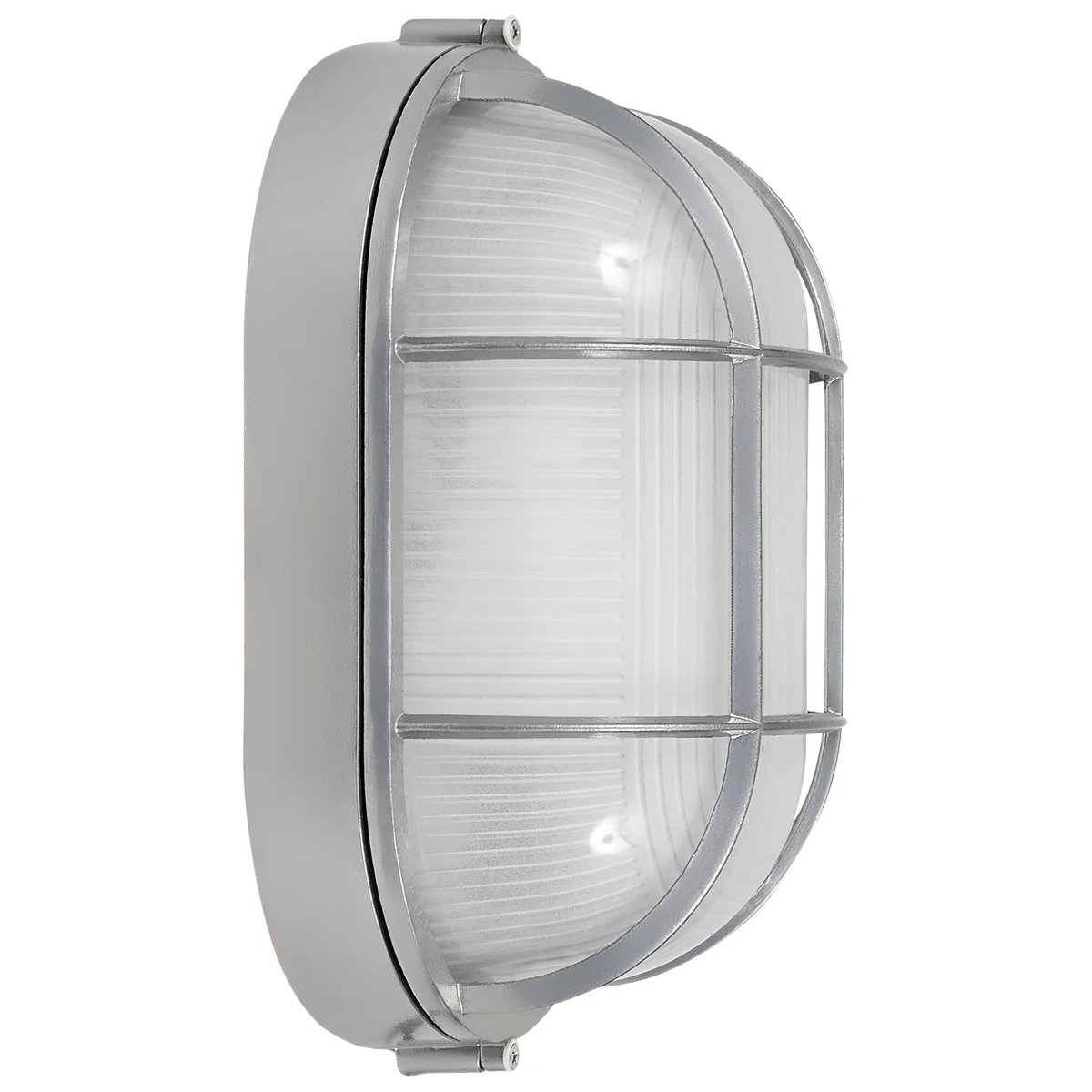 1 Light Outdoor Bulkhead, 60W, 120V, Satin Finish, Nauticus Dual Mount Collection