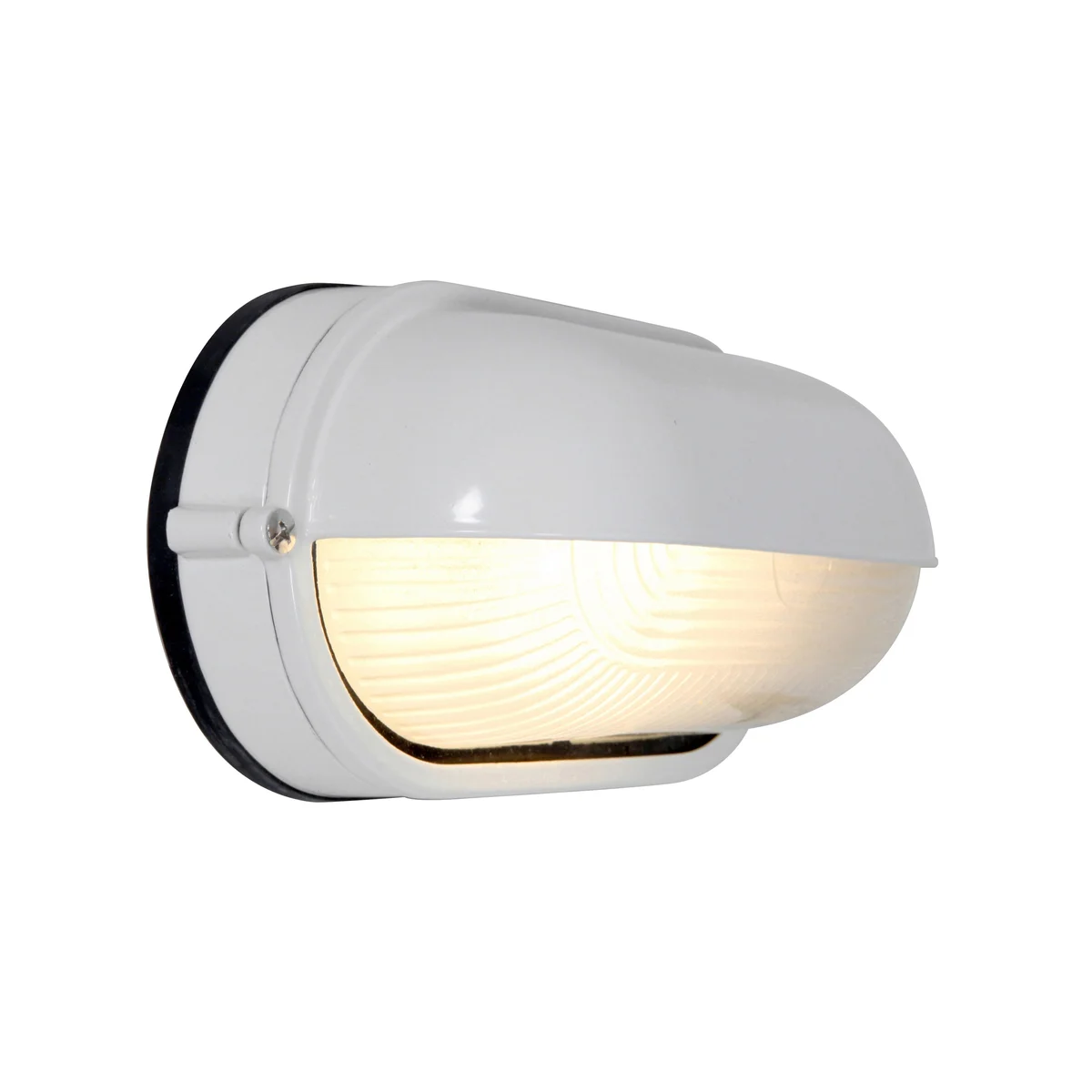 1 Light Outdoor Bulkhead, White Finish, 120V - Image 2