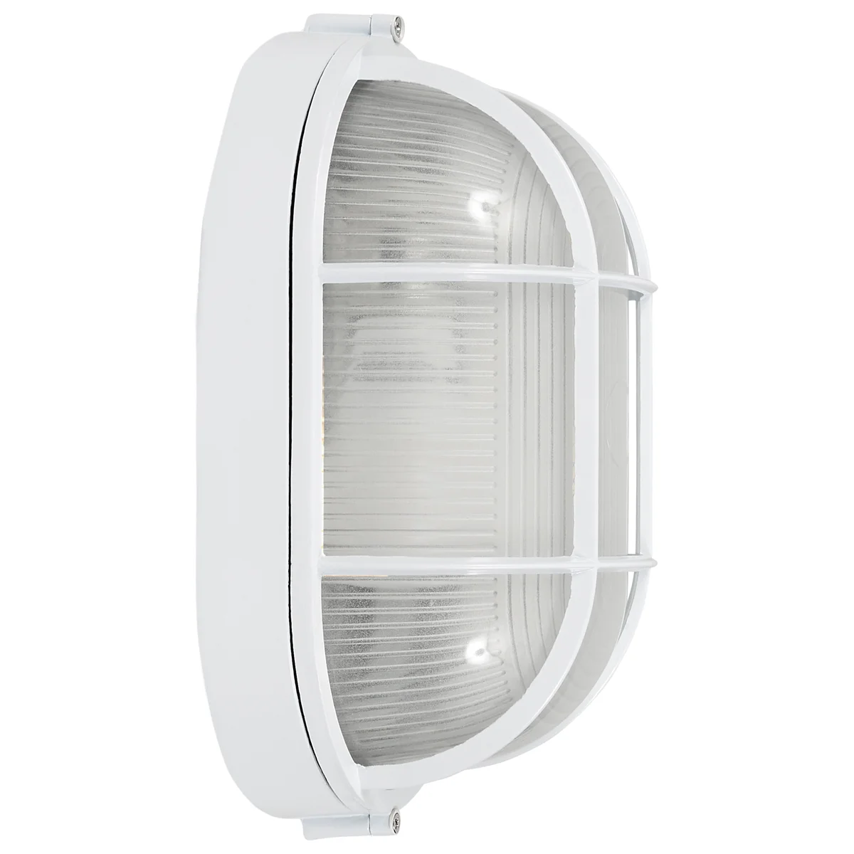 1 Light Outdoor Bulkhead, 100W, 120V, White Finish, Nauticus Dual Mount Collection