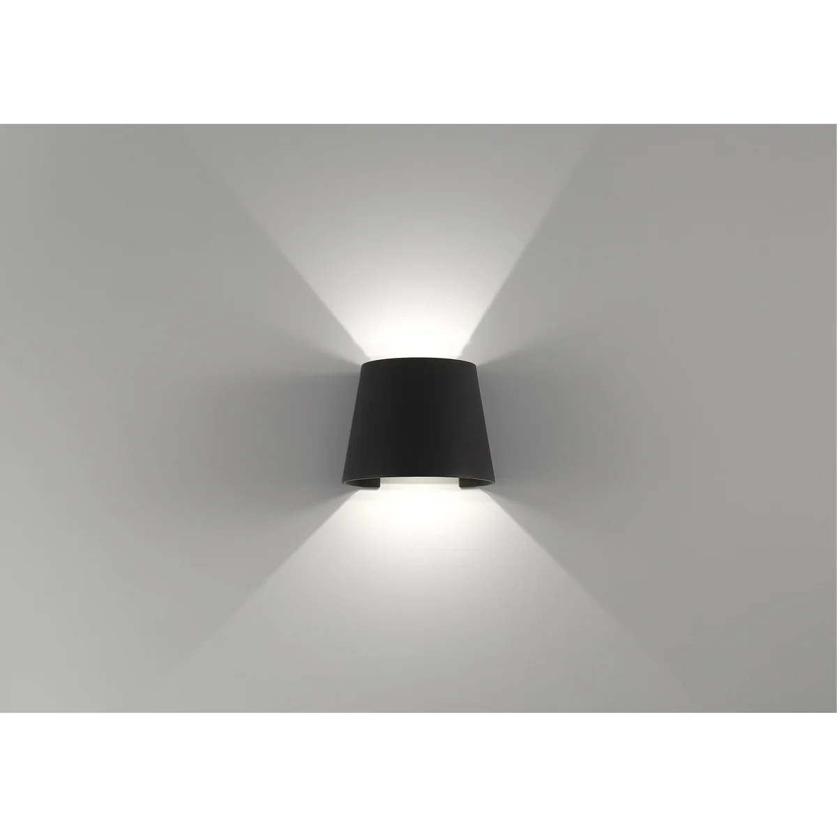 Bi-Directional Outdoor LED Wall Light, 480 Lumens, 6W, 3000K, 120V, Black Finish, Cone Collection - Image 3