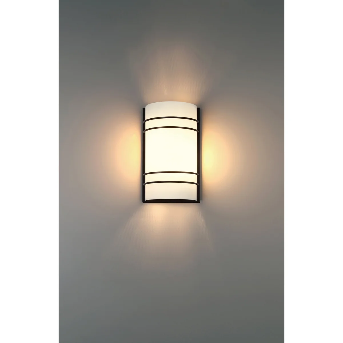 2 Light LED Wall Sconce, 1600 Lumens, 20W, Matte Black Finish, 120V, Cassi Collection - Image 3