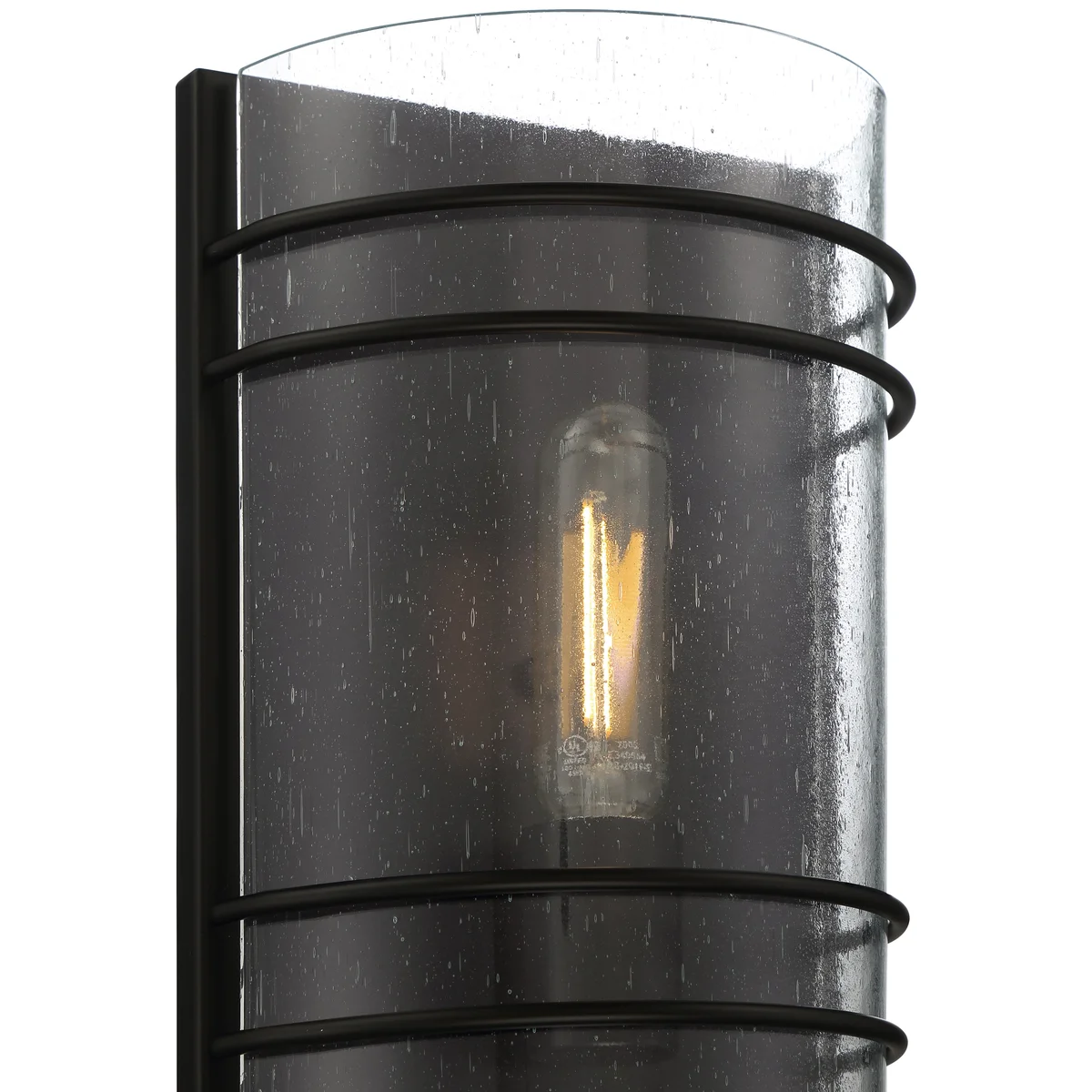 1 Light LED Outdoor Wall Sconce, 300 Lumens, 4W, 2700K, 120V, Matte Black Finish, Cassi Collection - Image 3