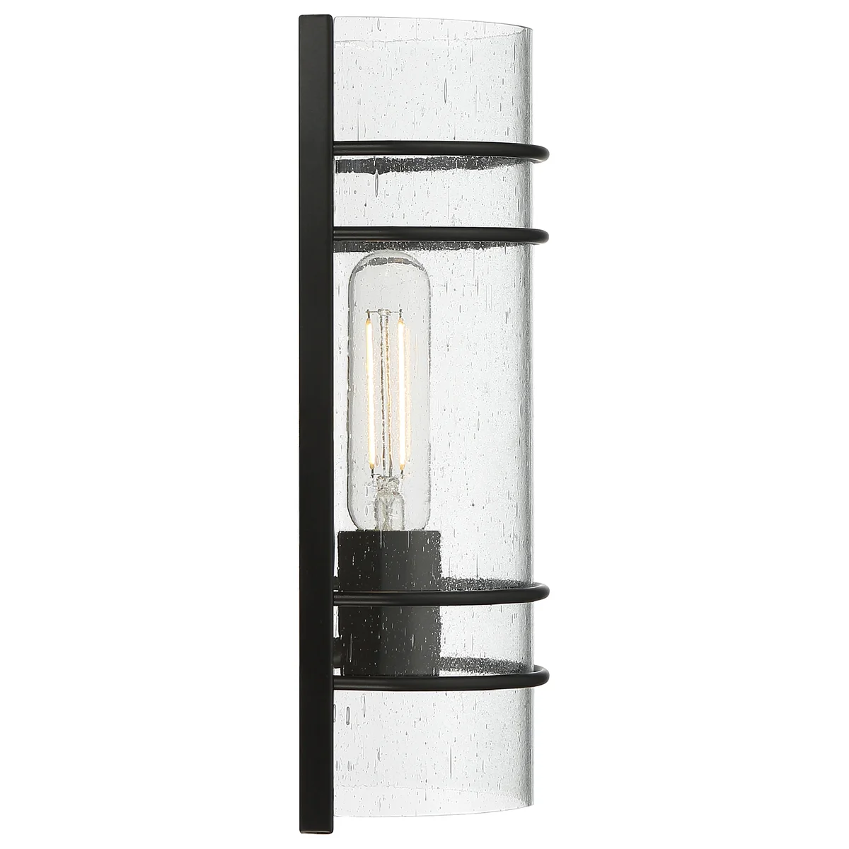 1 Light LED Outdoor Wall Sconce, 300 Lumens, 4W, 2700K, 120V, Matte Black Finish, Cassi Collection - Image 4