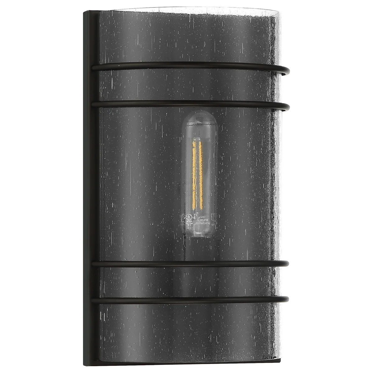 1 Light LED Outdoor Wall Sconce, 300 Lumens, 4W, 2700K, 120V, Matte Black Finish, Cassi Collection - Image 6