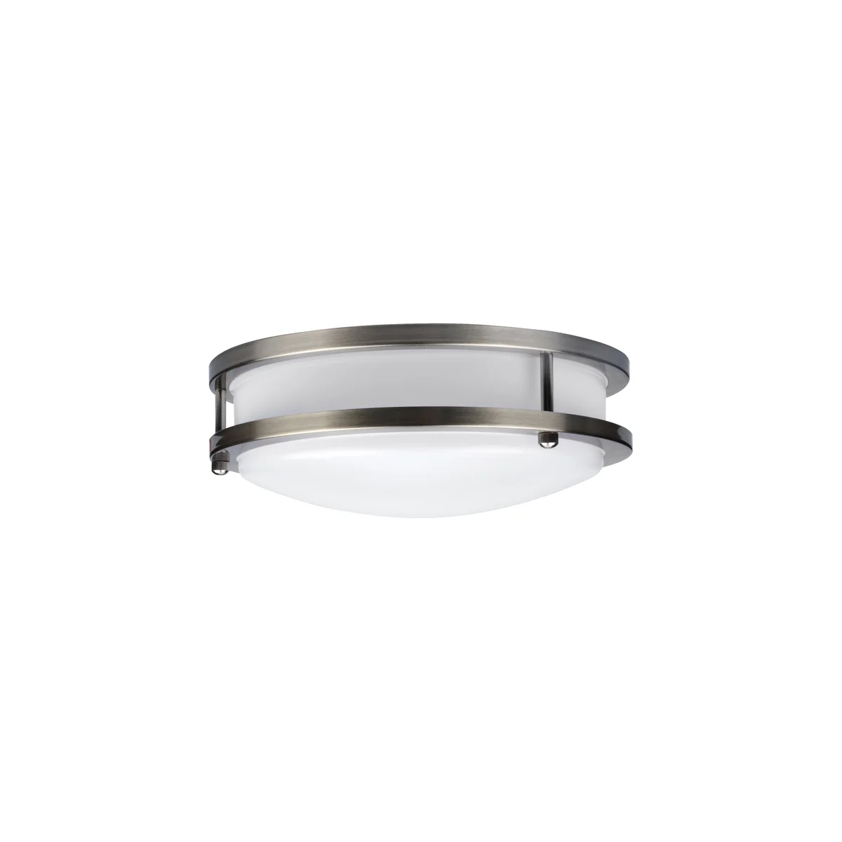 LED Flush Mount Ceiling Light, 1820 Lumens, 26W, 3000K, 120V, Brushed Steel, Solero II Collection - Image 2
