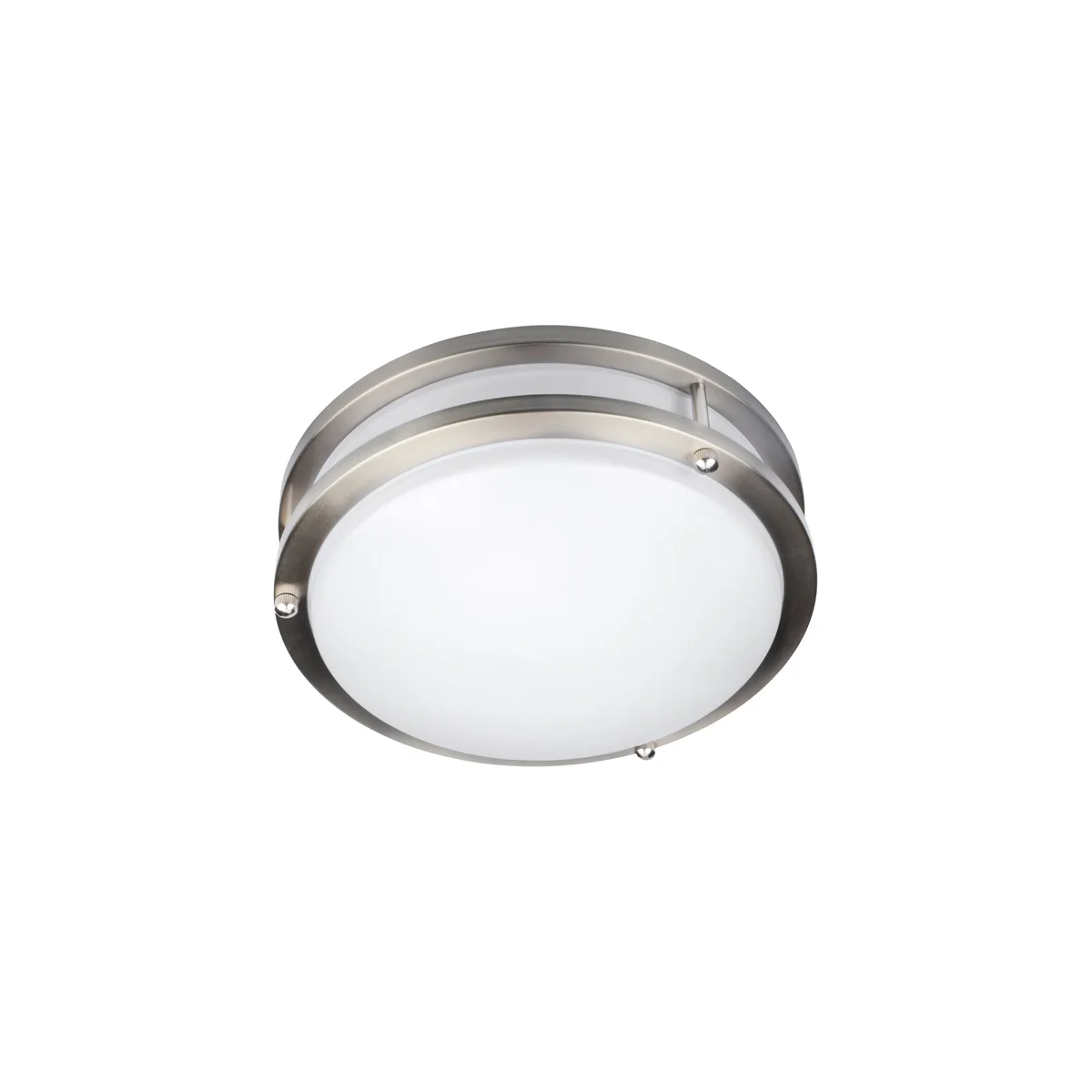 LED Flush Mount Ceiling Light, 1820 Lumens, 26W, 3000K, 120V, Brushed Steel, Solero II Collection - Image 3