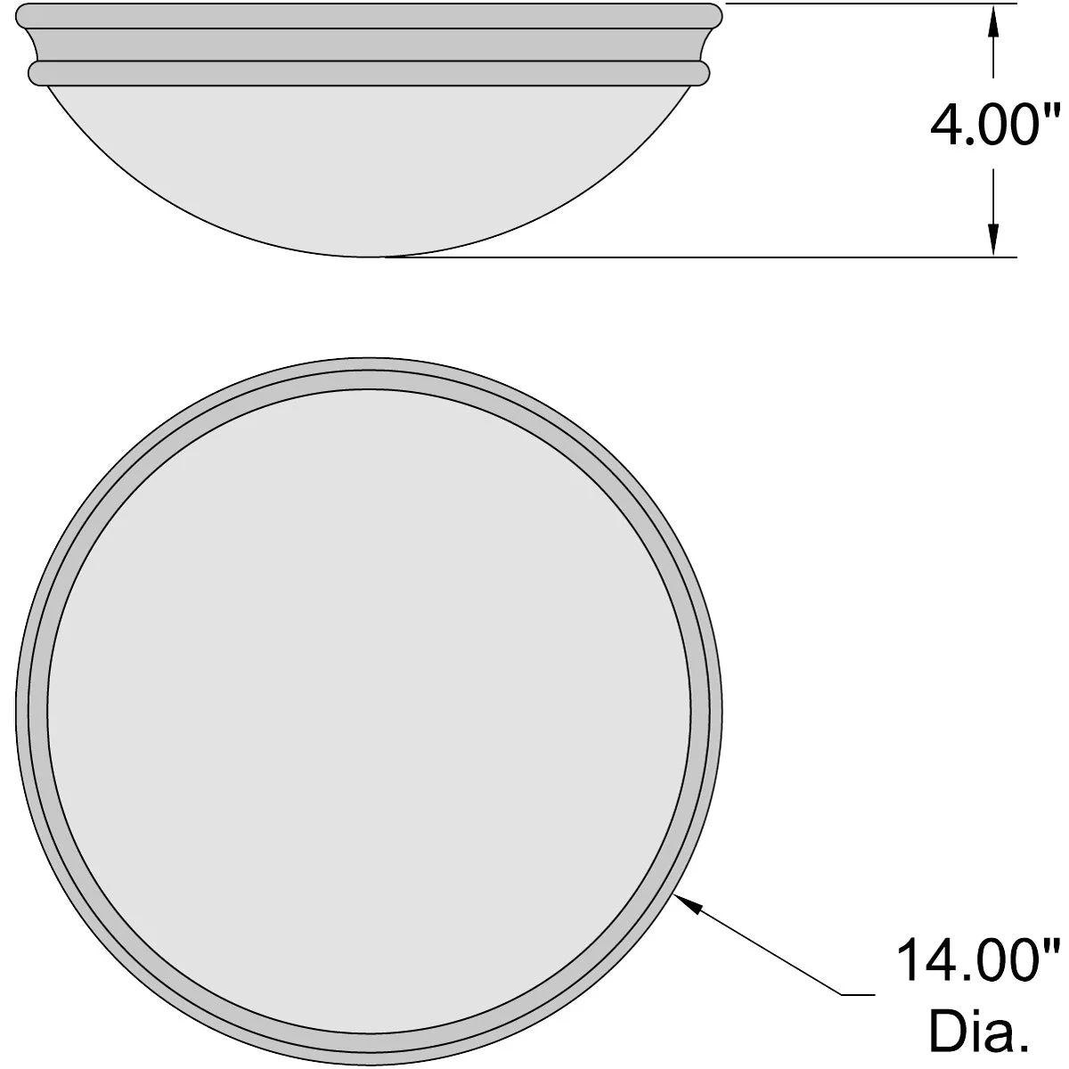 Flush Mount, Oil Rubbed Bronze Finish, 120V - Image 2