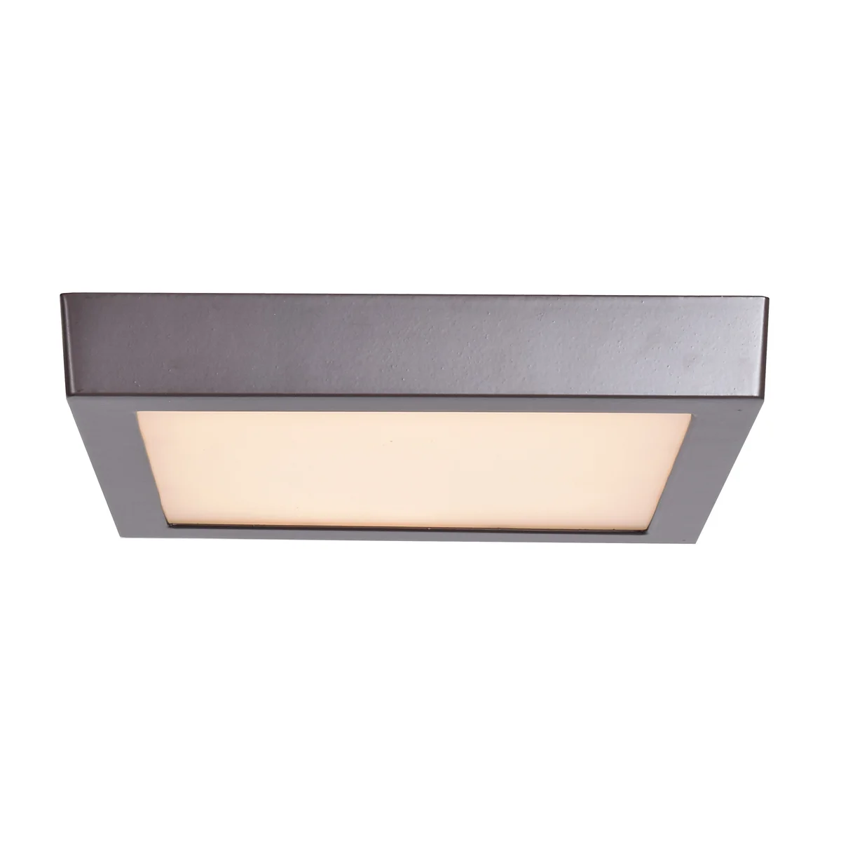 LED Flush Mount Ceiling Light, 1280 Lumens, 16W, 3000K, 120V, Bronze Finish, Strike 2.0 SQ Collection - Image 2