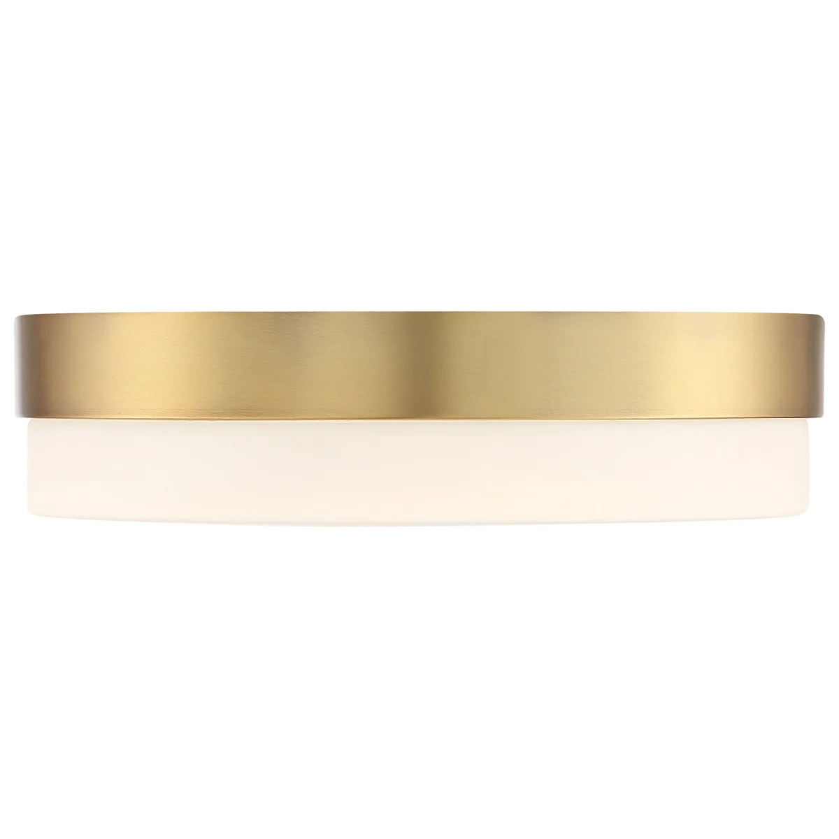 LED Flush Mount Ceiling Light, 30W, 120V, Antique Brushed Brass Finish, Roma Collection - Image 3