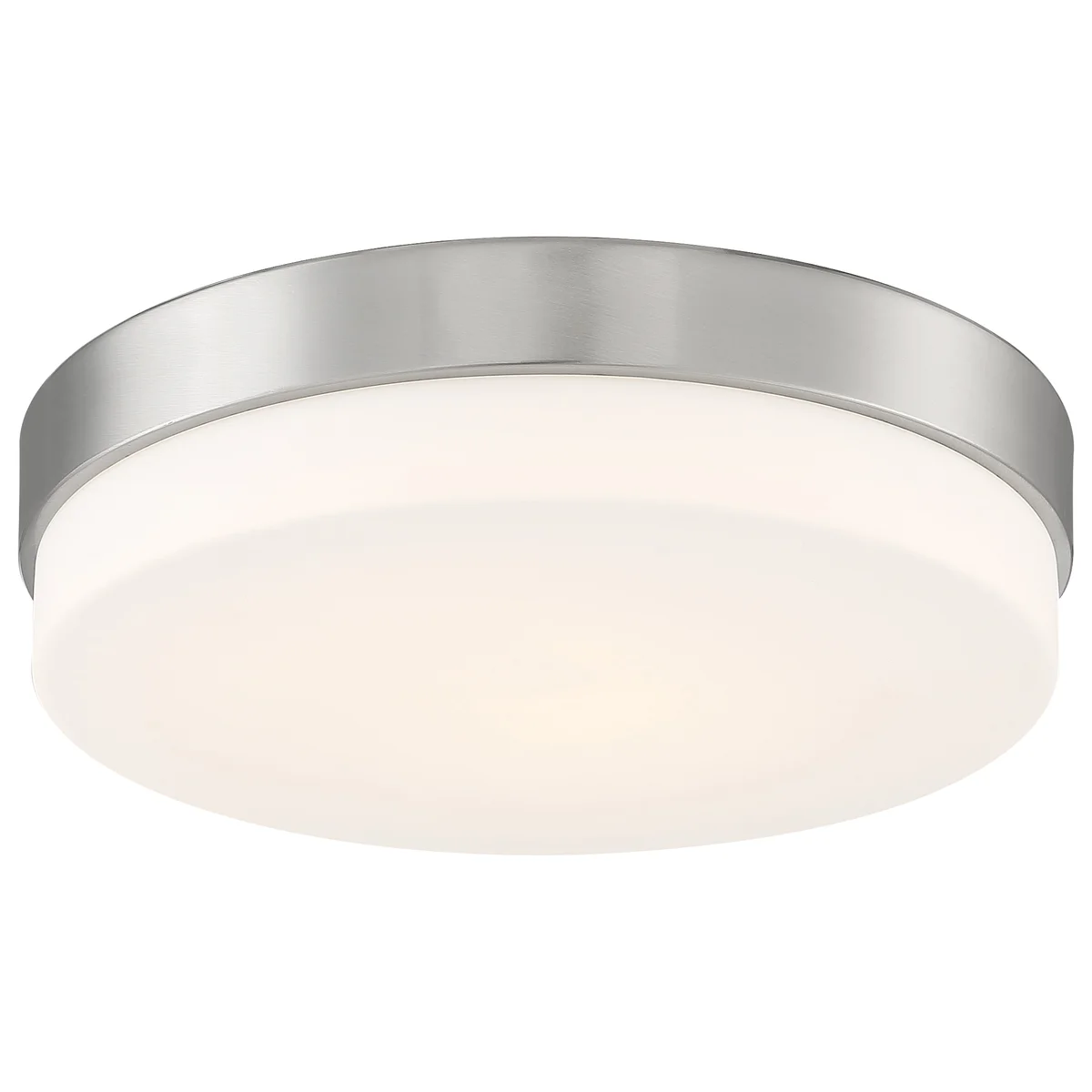 11" LED Flush Mount Ceiling Light, 2000 Lumens, 30W, 3000K, 120V, Brushed Steel, Roma Collection - Image 2